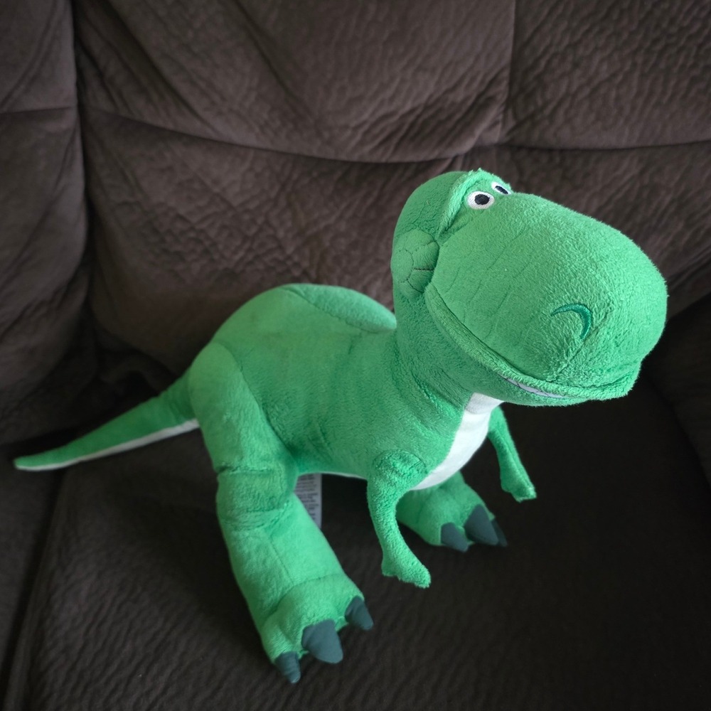 Disney Parks Toy Story Rex Plush Dinosaur Green Stuffed Animal Pixar